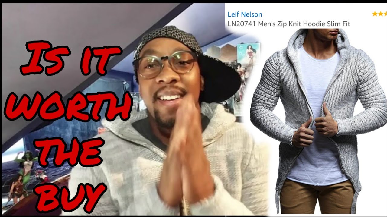 My UnBoxing of Leif Nelson Men's Zip Knit Hoodie Slim Fit Review