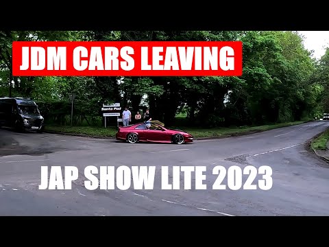 #jdmcars CARS LEAVING JAP SHOW LITE 2023 AT SANTAPOD
