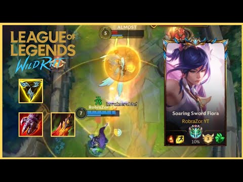 Fiora Vs Kayle Challenger Gameplay WildRift | Patch 2.6a