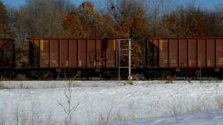 preview picture of video 'BNSF 6225 North, Andover MN, 1-31-10'