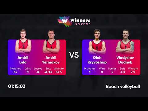 05:10 A. Lylo / A. Yermakov - O. Kryvoshap / V. Dudnyk 15.05.2023 | Winners Beach Volleyball