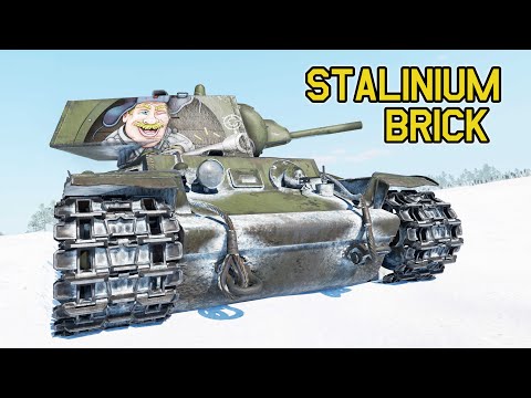 I WENT ON A RAMPAGE WITH A STALINIUM BRICK - KV-1 L-11 in War Thunder - OddBawZ