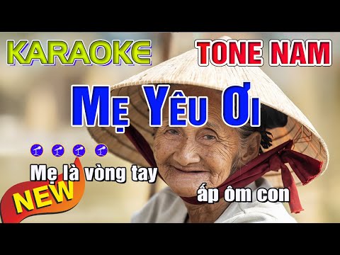 Mẹ Yêu Ơi Karaoke Tone Nam (C#m) || Minh Điệp