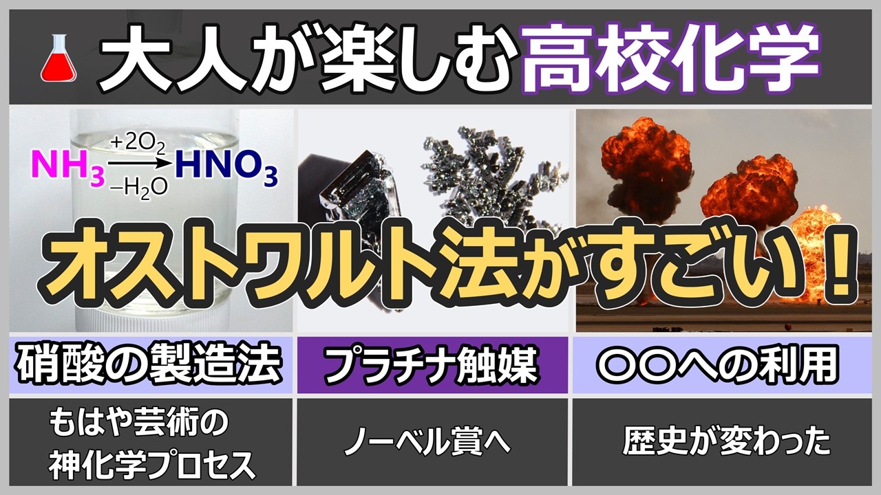【歴史を変えた化学反応】オストワルト法はいったい何がスゴいのか？
