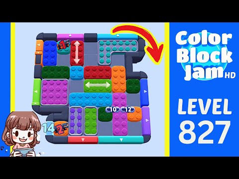 Color Block Jam Level 827 Solution Walkthrough