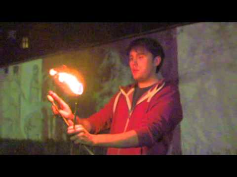 Short fire eating sequence