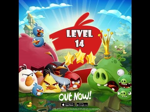 Angry Birds 2 - How to get 3 STARS?? - Level 14 Cobalt Plateaus Feathery Hills