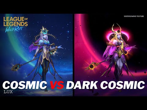 Lux Dark Cosmic VS Cosmic Skins Comparison Wild Rift