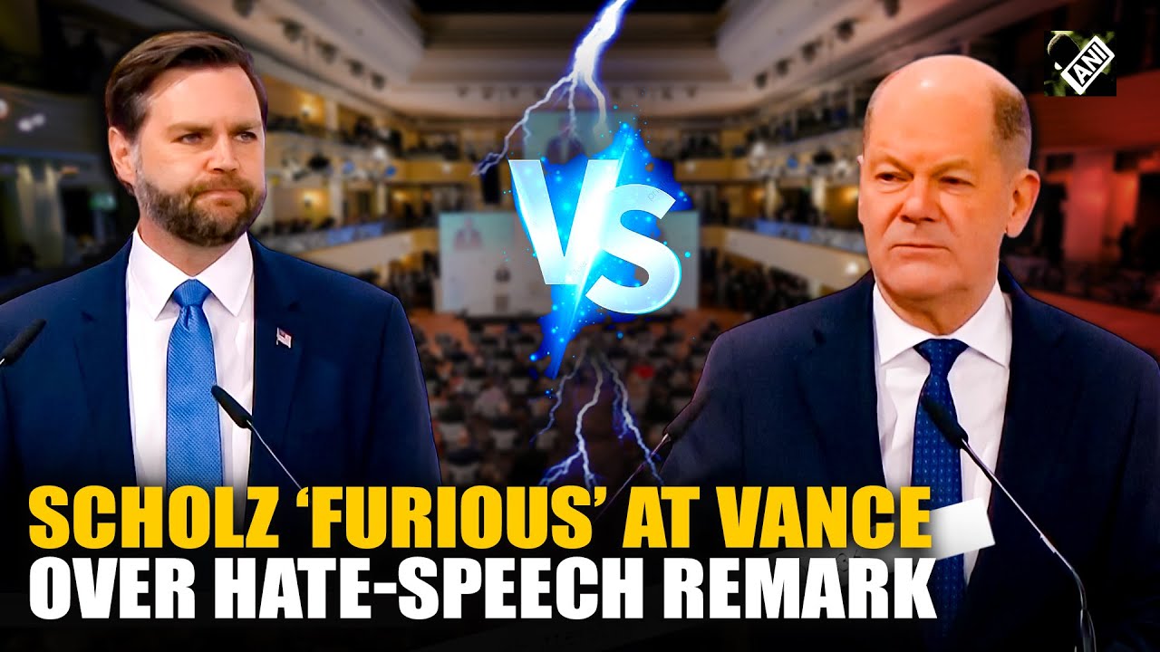 German Chancellor Olaf Scholz rebukes JD Vance, defends Europe's stance on hate-speech far-right