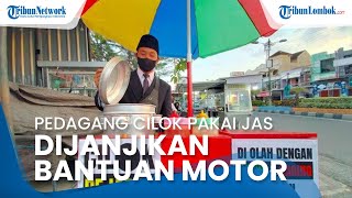 Setelah Viral, Pedagang Cilok Pakai Jas di Mataram Kebanjiran Order dan Dijanjikan Bantuan Motor