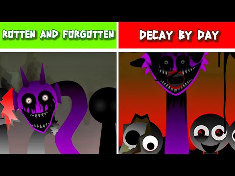 Incredibox Sprunki: Phase 4 - Decay by Day New Sound (Rotten n Forgotten) VS Rotten n Forgotten