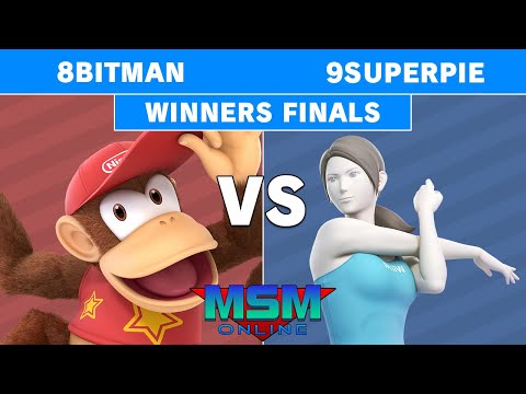 MSM Online 53 - 8BitMan (Diddy Kong) Vs. 9SuperPie (Wii Fit Trainer) - Winners Finals