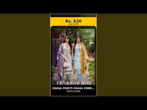Ishaal Prints Ishaal Embroidered Vol 21 – product video thumbnail