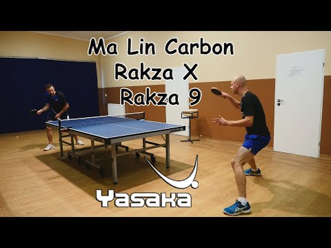 Yasaka Rakza X vs Rakza 9 on Ma Lin Carbon blade