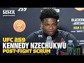 UFC 259: Kennedy Nzechukwu Noticed City Kickboxing Fighters Keep 'Chin Up In The Air' - MMA Fighting