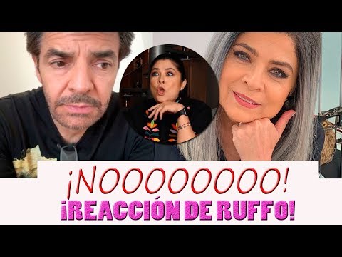 Reacción de Victoria Ruffo en llamada con Eugenio Derbez