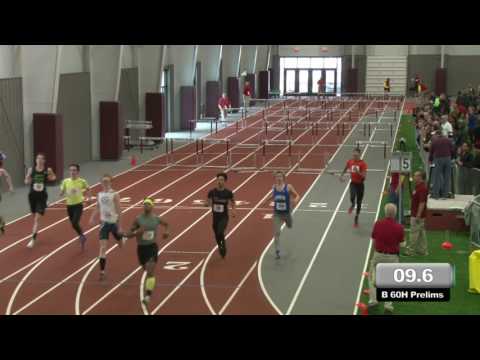 MITS 2017 Boys 60m Hurdle Prelims Heat 3