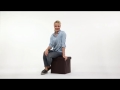 Faltbarer Sitzhocker Kunstleder Braun