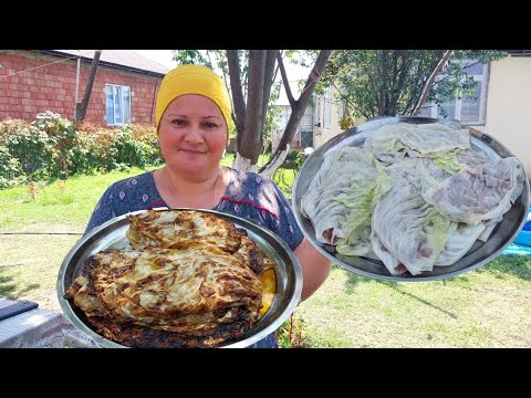 Recipe for Cooking Kutab with Cabbage - Real Azerbaijani Kutab Recipe