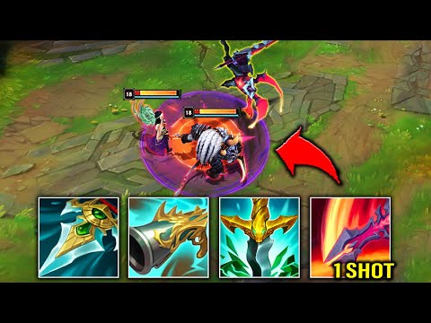 When Aatrox hits 6 Lethality items, you better not stand in his Q (Crazy 1 Shots)