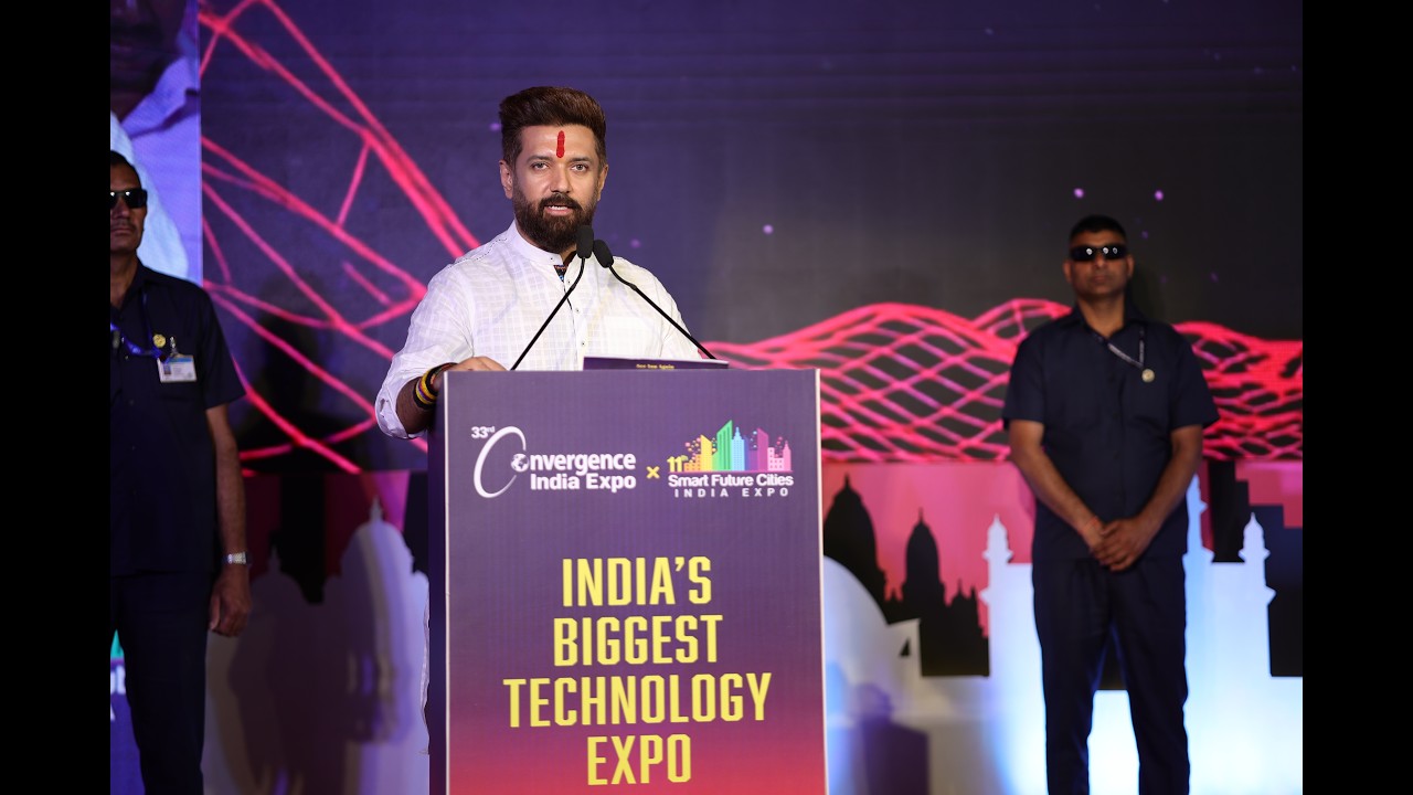 Chirag Paswan at the 2026 Convergence India & Smart Future Cities India!
