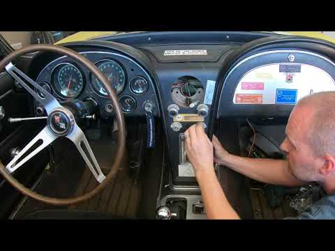 1967 C2 Chevy Corvette radio and clock install