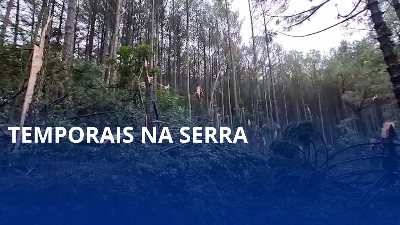 Temporais na serra. São Joaquim e Abelardo Luz tiveram muitos danos