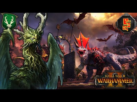 CAN THIS ELDEST DRAGON, BRING THE PAIN WAGON? - Wood Elves vs. Lizardmen - Total War Warhammer 2