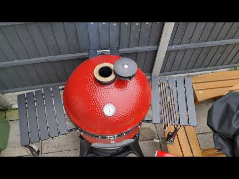 UNBOXING and Seasoning Kamado Joe Big Joe Cast Iron Griddle AND Maintain and clean your Kamado Grill