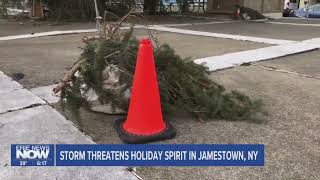 Storm Threatens Holiday Spirit in Jamestown, New York