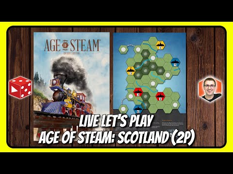 🔴 LIVE: Age of Steam: Scotland - Let's Play zu zweit