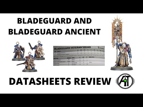 Bladeguard Veterans + Bladeguard Ancient Datasheet Review from Indomitus Box - Rules + Tactics