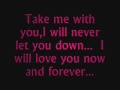 Take me with you - Secondhand Serenade LYRICS