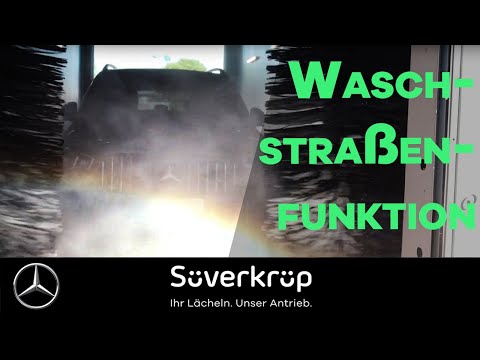 How do I use the car wash function on my Mercedes-Benz? | #Süverkrüp, GLE, Tutorial, Test, Benz