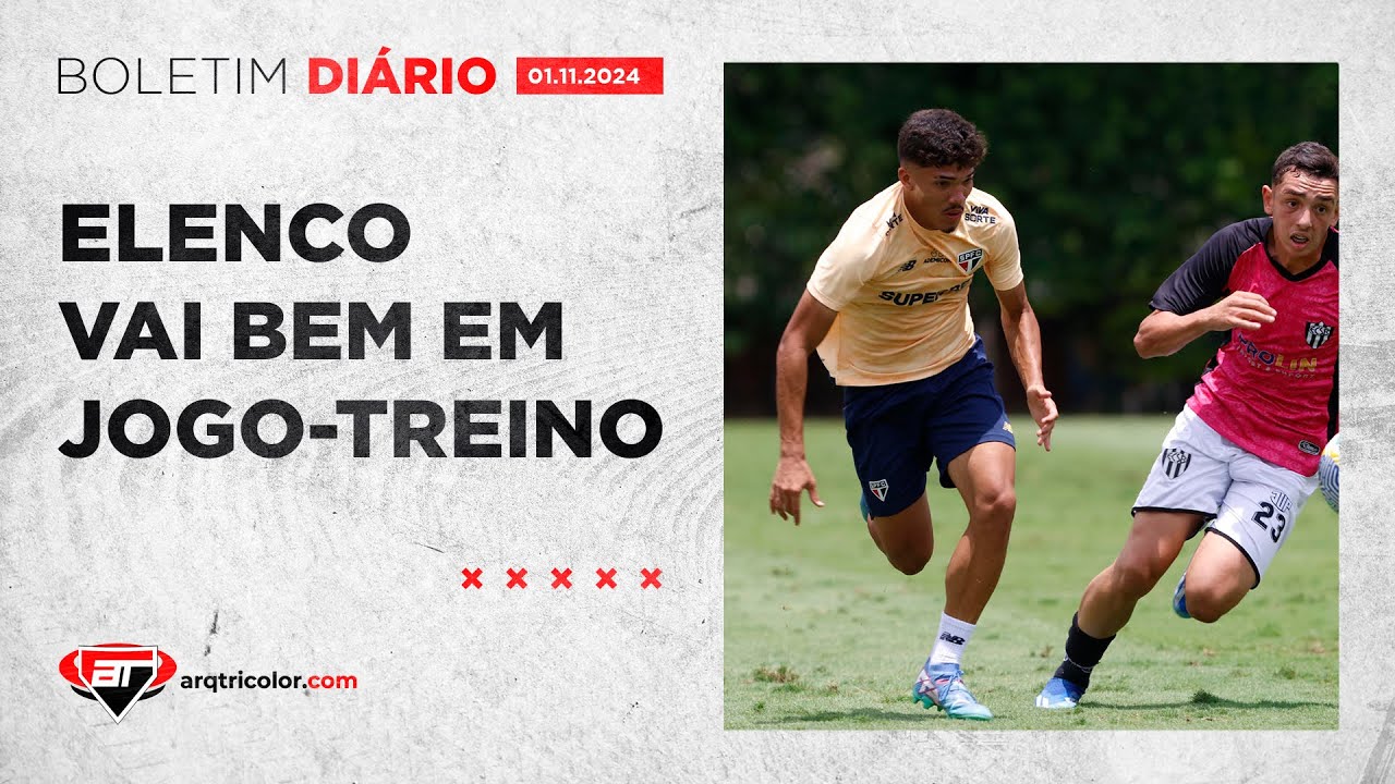 São Paulo GOLEIA EM JOGO-TREINO e reservas BUSCAM ESPAÇO | Boletim Diário