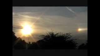 Equidistant Double Chemical Sun-dogs (?) WTF!?