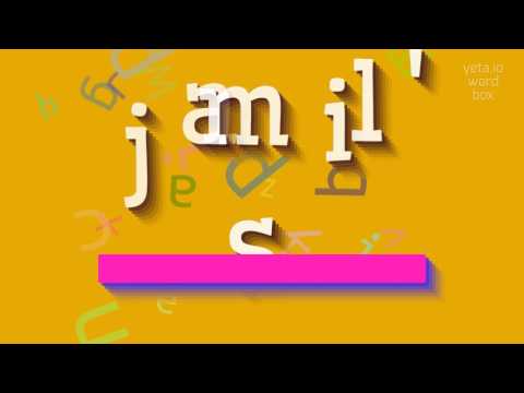 How to say "jamil's"! (High Quality Voices)