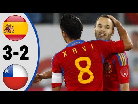 Spain 3 × 2 Chile | Extended Highlight and All Goals- 2011 HD