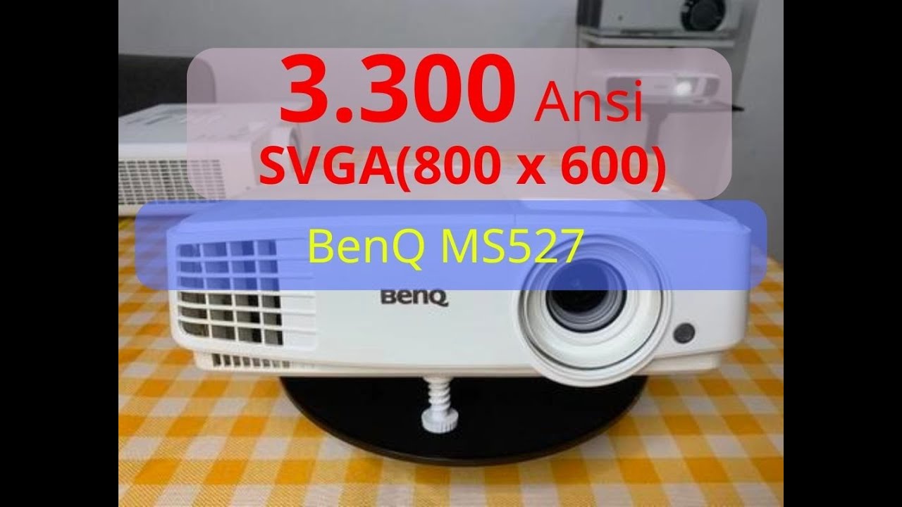 Máy chiếu cũ BenQ MS527 3300 Ansi, SVGA (800x600) giá rẻ