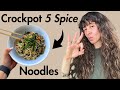 Slow Cooked Veggie 5 Spice Noodles A Flavor Packed Plant Based Delight
