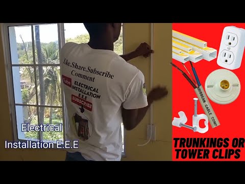 Proper Way To Install P.V.C Trunking For Electrical Surface Wiring ✔ !! Simple Technique