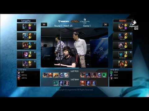 LZ vs SSB Game 1 Highlights - LONGZHU IM vs SBENU SONICBOOM - Week 4 LCK Champions Korea Summer 2015