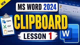 MS Word 2024 Clipboard Tutorial | Cut, Copy & Paste | Rahim Haidery
