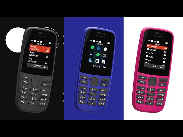 Nokia 105 Cellulare Basic 1.8" Nero video