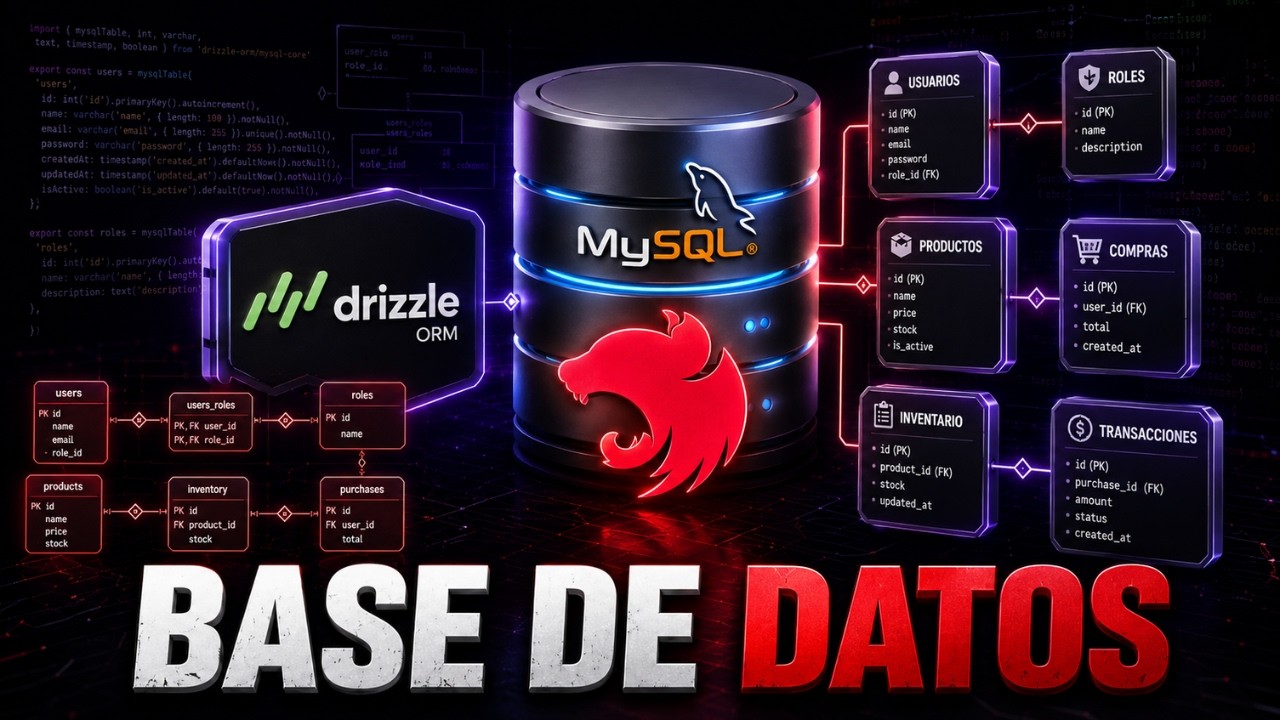 Base de Datos con Drizzle ORM y MySQL | Documento Técnico NestJS Parte 2