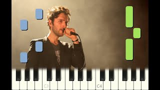 piano tutorial "LE TUNNEL D'OR" Aaron, 2006, avec partition gratuite