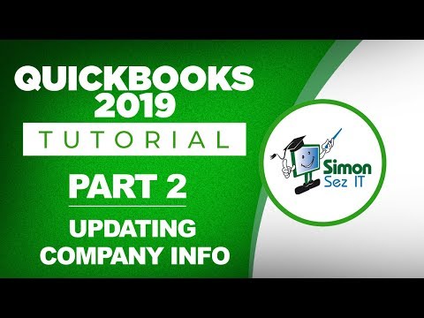 QuickBooks 2019 Training Tutorial Part 1 How to Create Your Company File