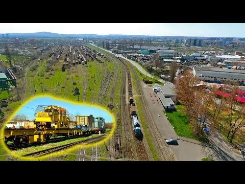 [2xMC Drone] DHC508 cu Trenul Robel trecând cu un lung concert de goarne prin Oradea Est