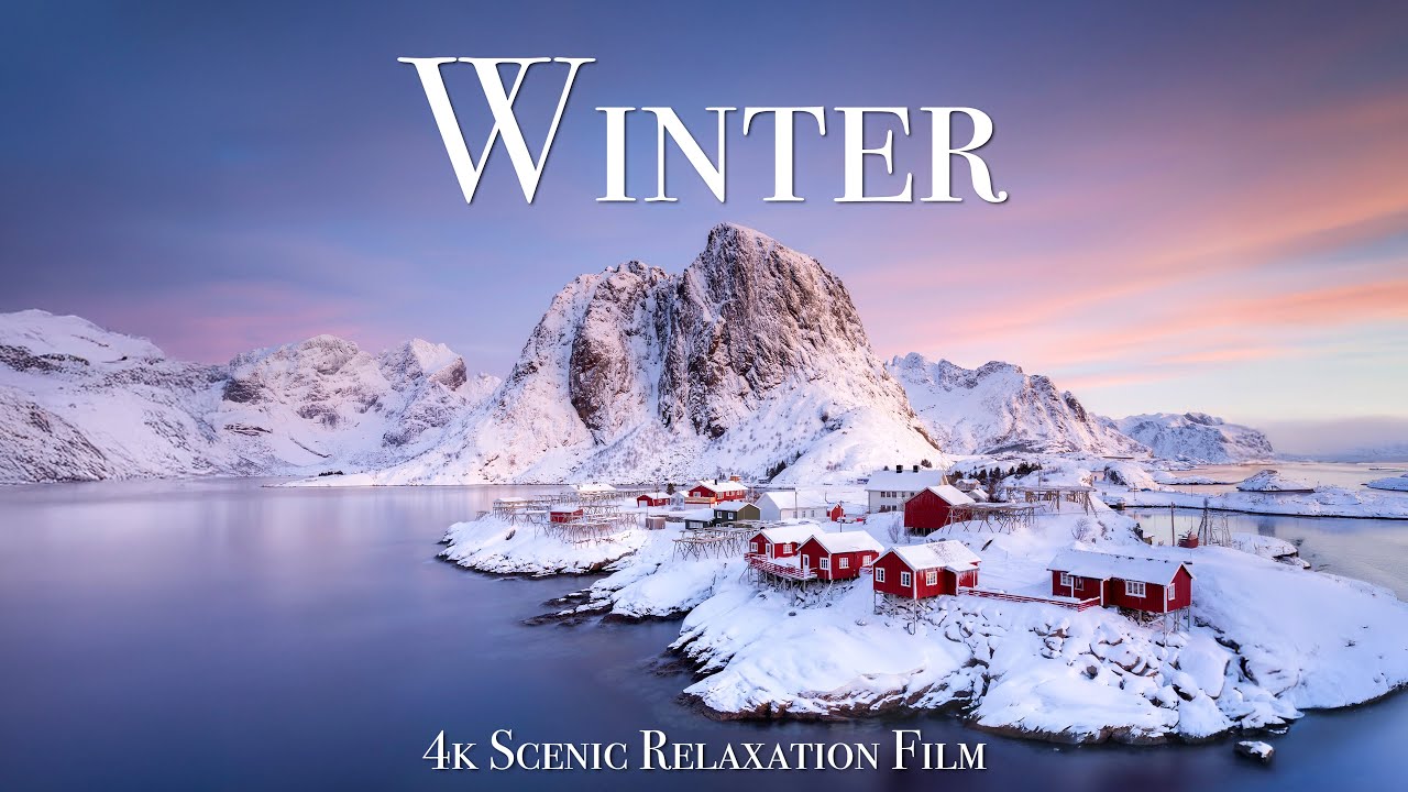 Winter 4K - Scenic Relaxation Film With Christmas Music
