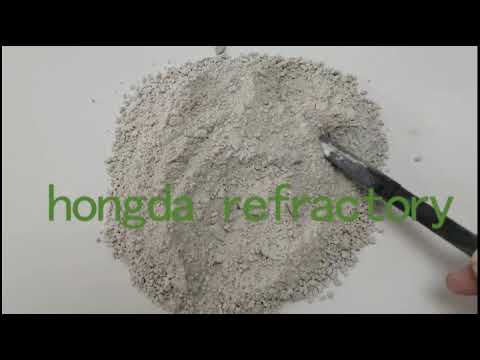 Furnace door and flame construction thermal insulation castable fireclay